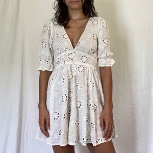 White Eyelet Dress from For Love and Lemons